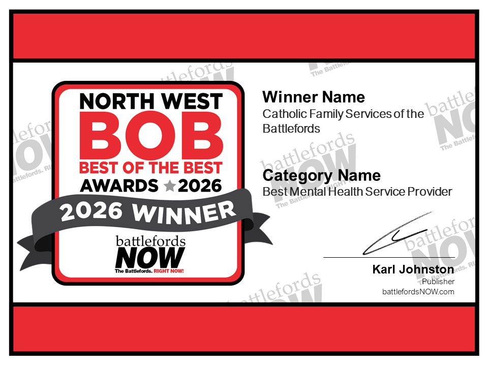 Best Mental Health Service Provider BOB Award Certificate